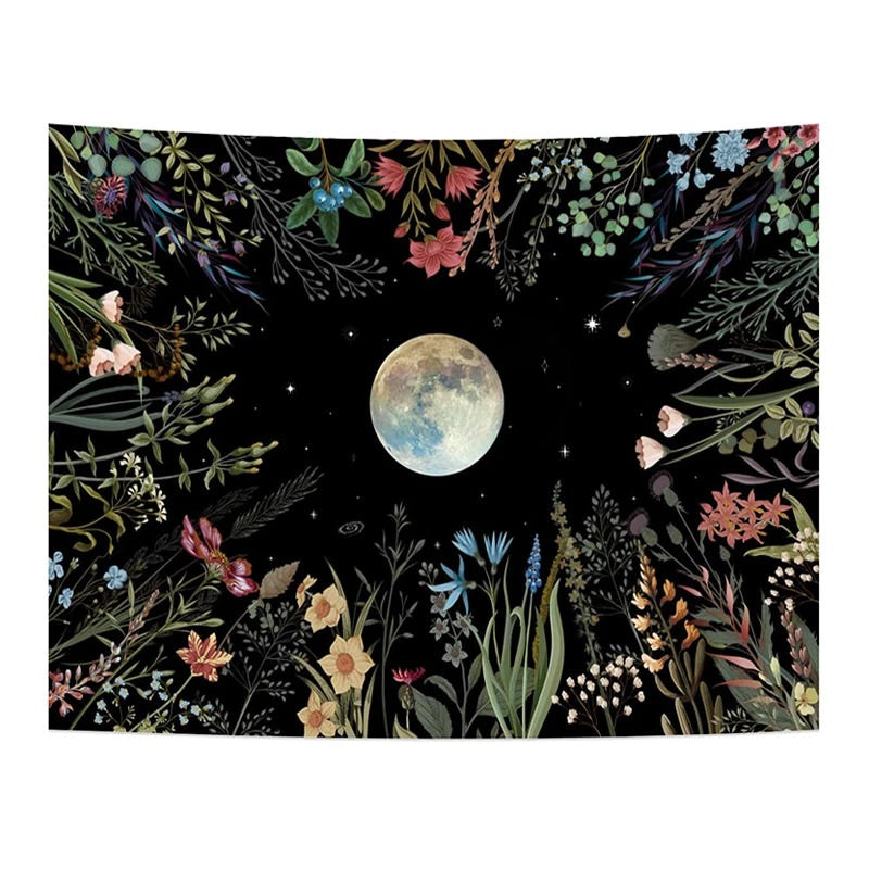 Moonlit Garden Tapestry