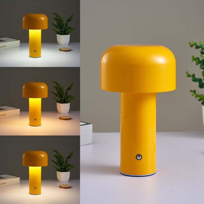 Metal Mushroom Table Lamp