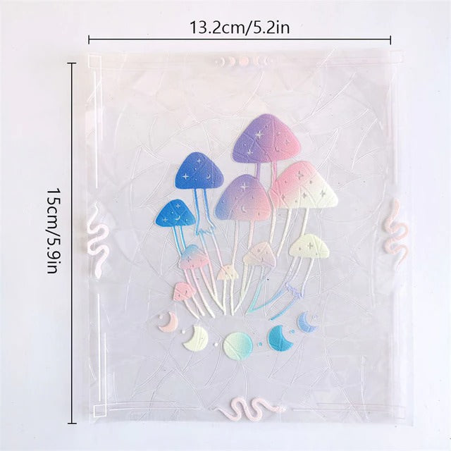 Magic Mushrooms Sun Catcher Stickers