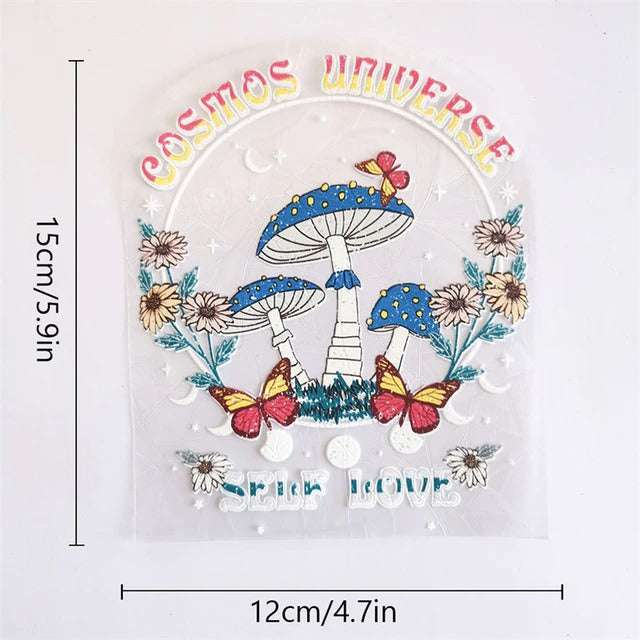 Magic Mushrooms Sun Catcher Stickers