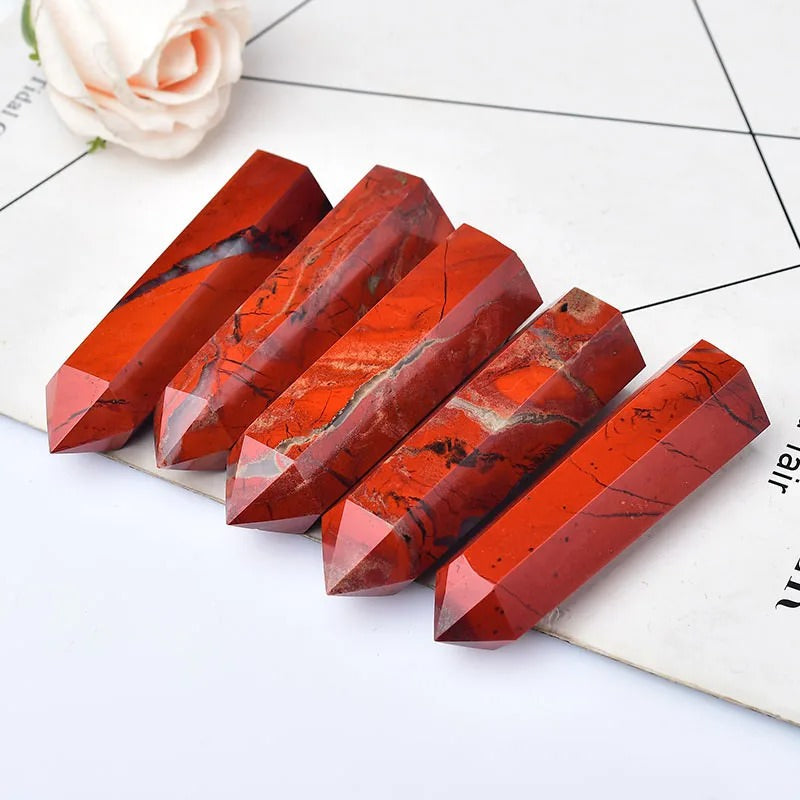 Red Jasper Crystal Tower