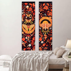 Orange Night Moth Tapestry