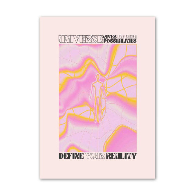 Pale Gradients and Quotes Canvas Posters