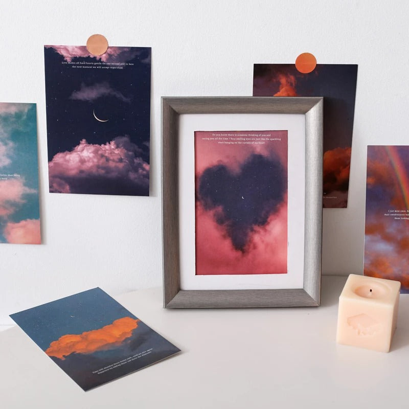 Twilight Pastel Clouds Wall Collage Prints