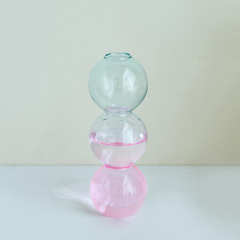 Pastel Glass Bubble Vase