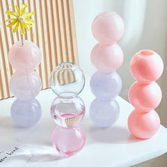 Pastel Glass Bubble Vase