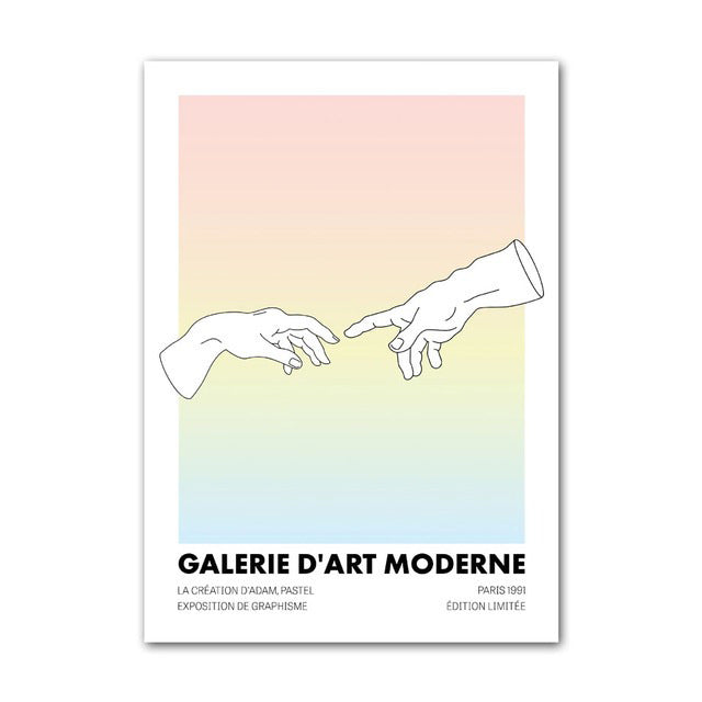 Pastel Minimal Art Canvas Posters