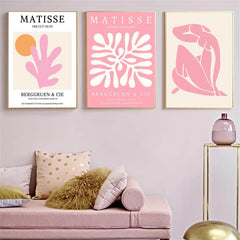 Pastel Pink Gallery Wall Art Canvas Posters