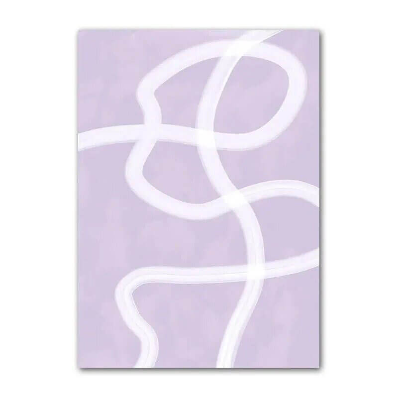 Purple Minimal Art Canvas Posters