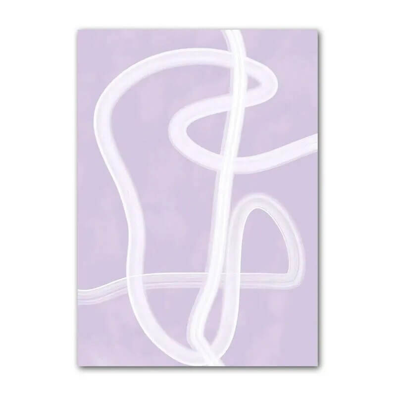 Purple Minimal Art Canvas Posters