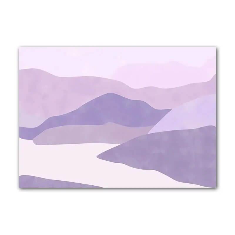 Purple Minimal Art Canvas Posters