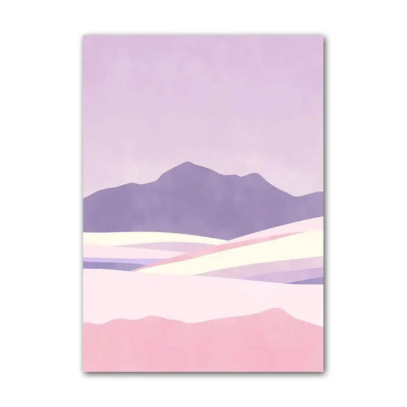 Purple Minimal Art Canvas Posters