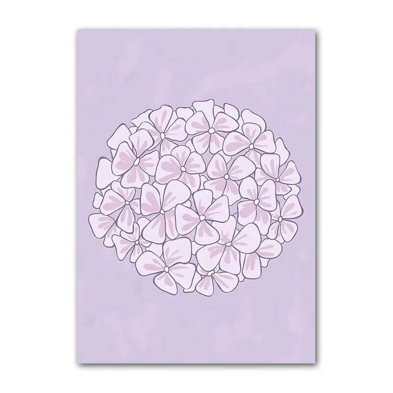 Purple Minimal Art Canvas Posters