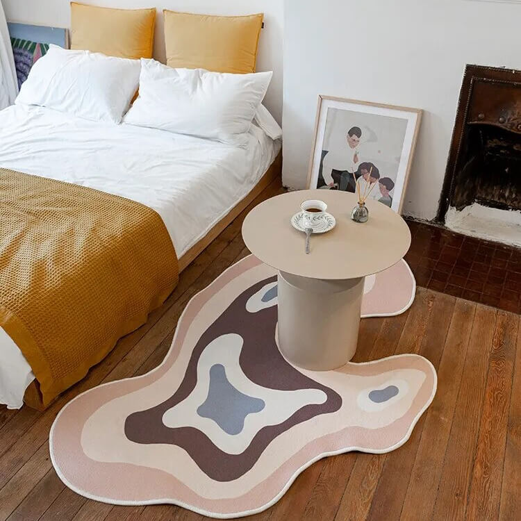 Abstract Pastel Blob Accent Rug