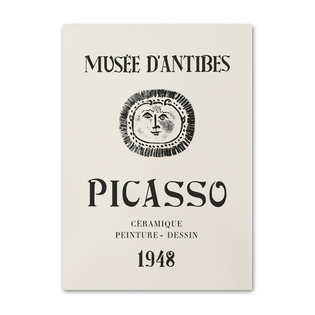 Picasso Outline Sketches Canvas Posters