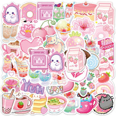 Pink Pixeled Sticker Pack