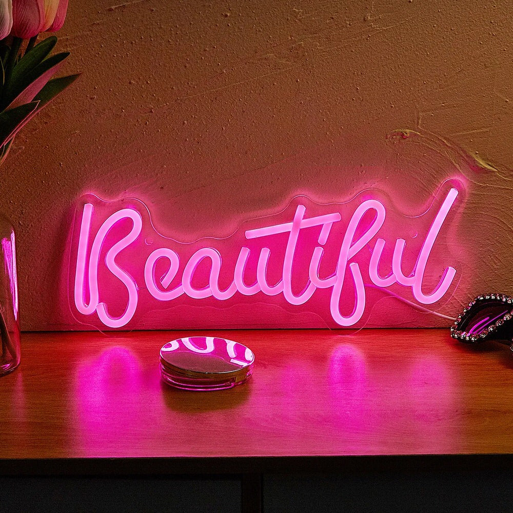 Pink Beautiful LED Neon Sign – Oitoy