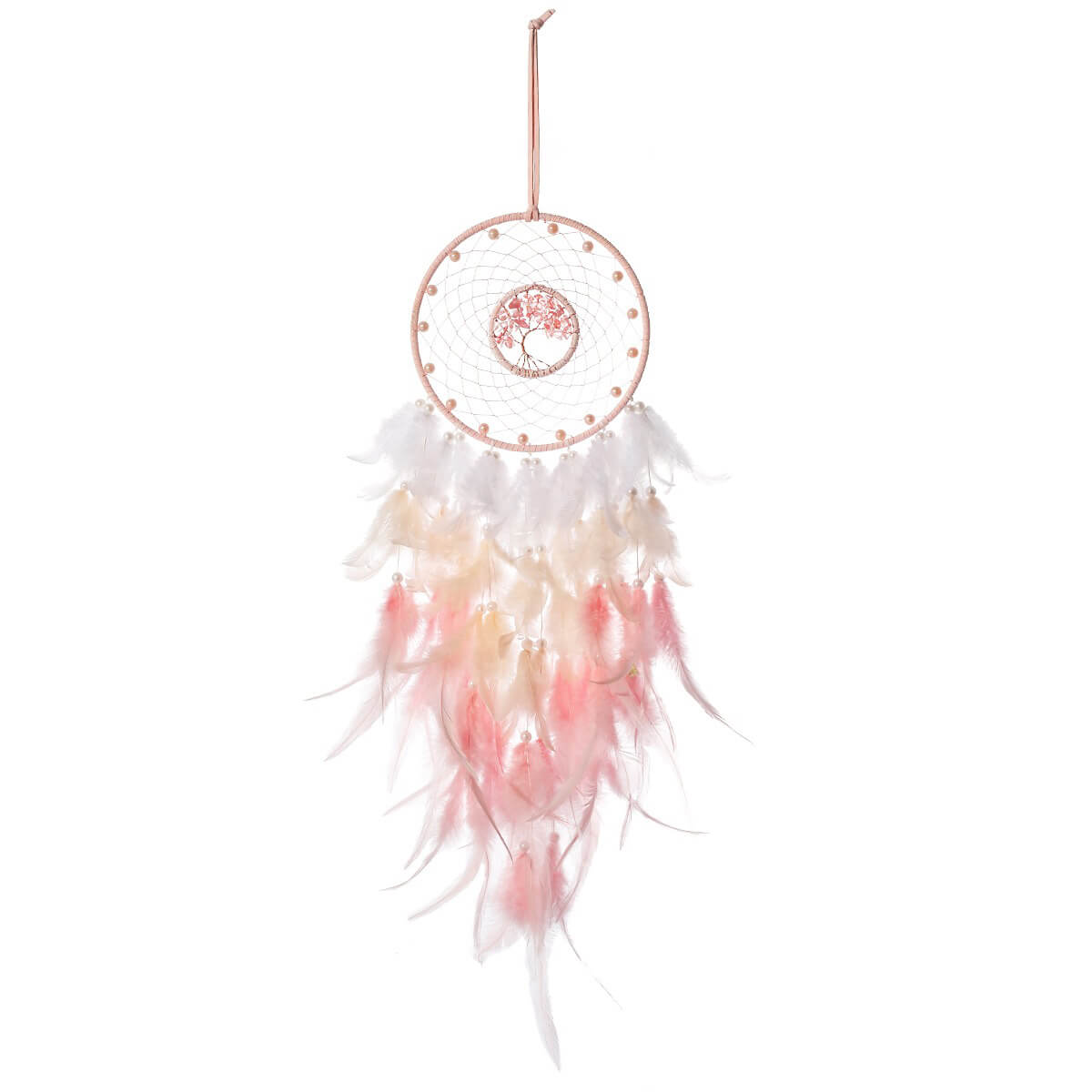 Pink Feather Dream Catcher