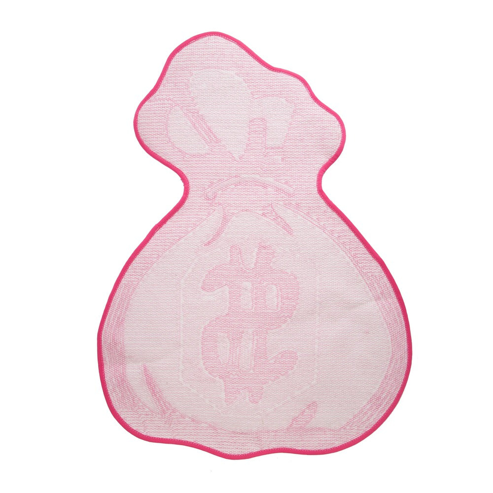 Pink Money Bag Tufted Accent Rug