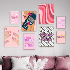 Think Pink Canvas Posters