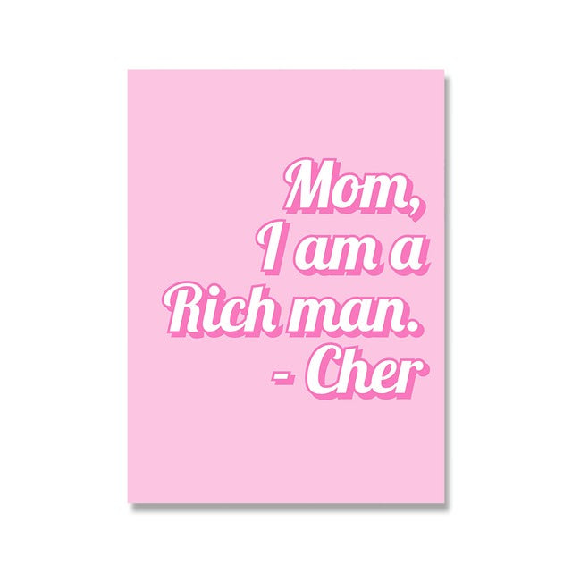 Think Pink Canvas Posters