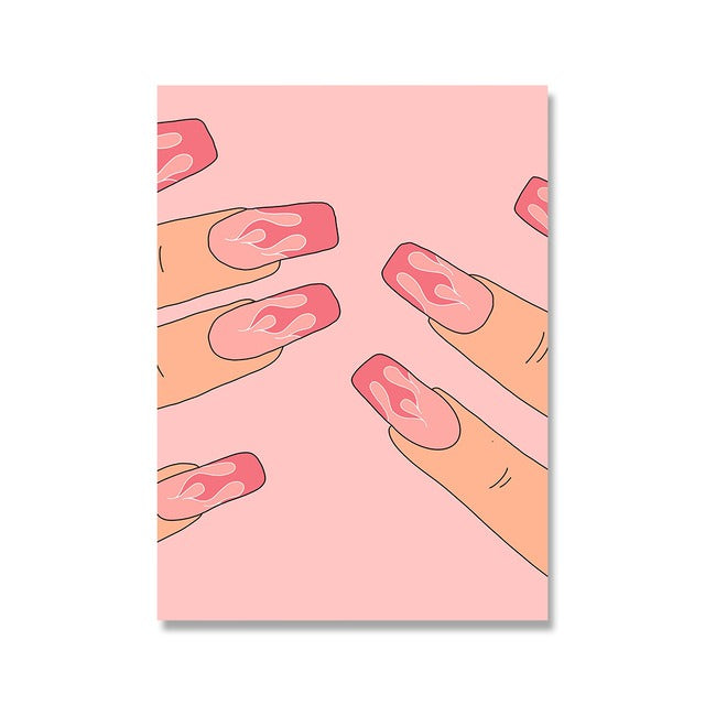 Think Pink Canvas Posters