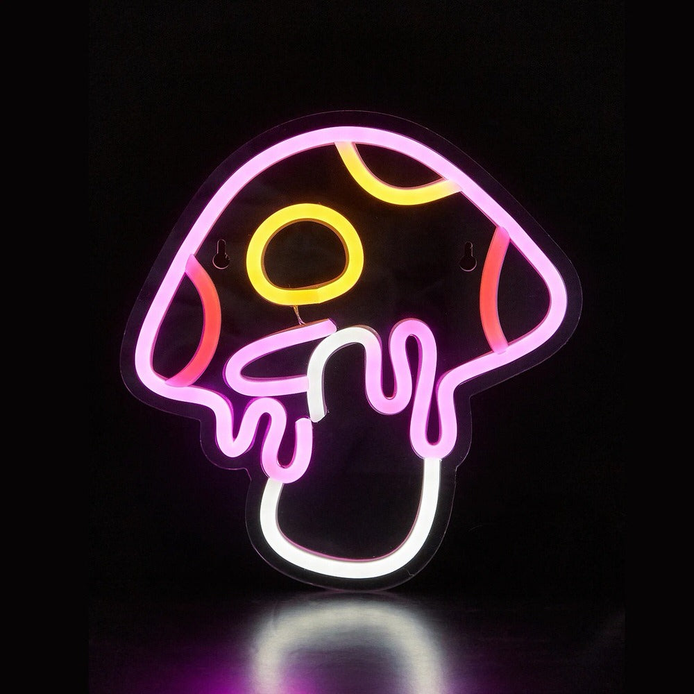 Pink Trippy Mushroom LED Neon Sign