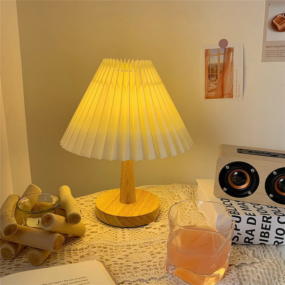 Pleated Table Lamp