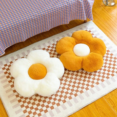 Plush Daisy Flower Decorative Pillow