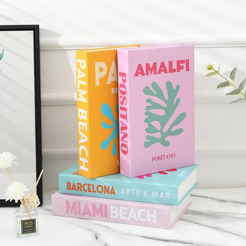 Preppy Cities Fake Book Storage Box