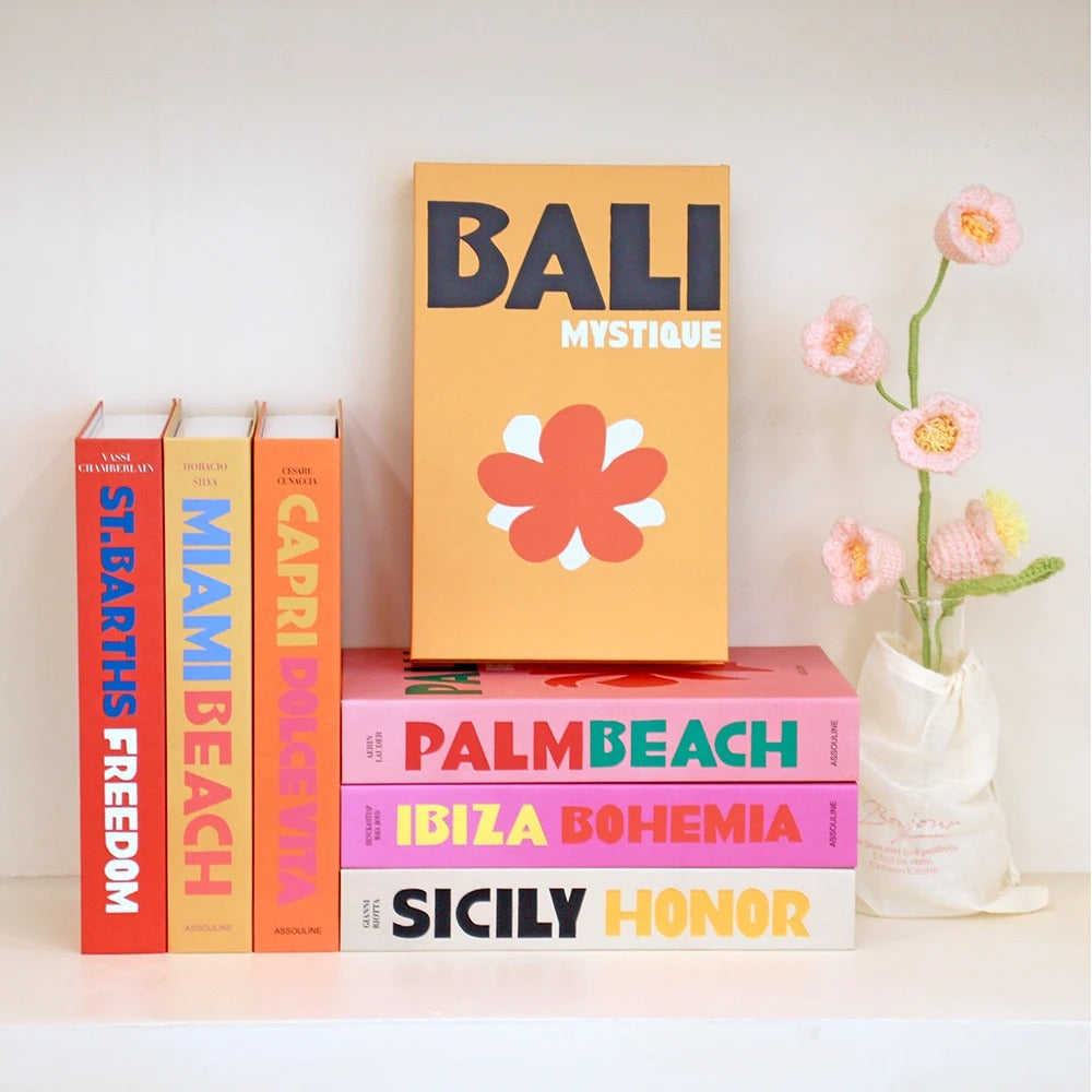 Preppy Cities Fake Book Storage Box