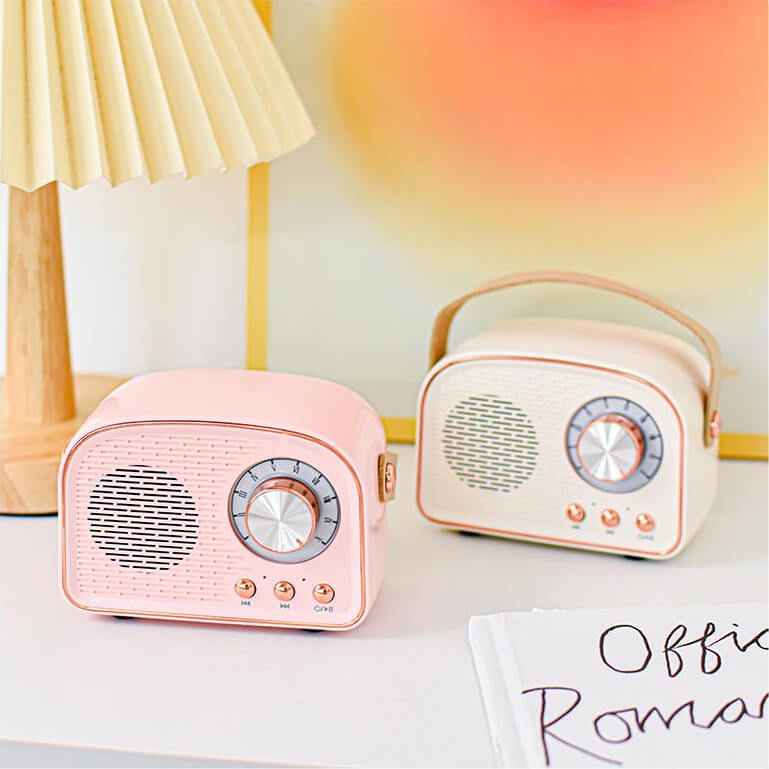 Retro Rounded Radio Bluetooth Speaker