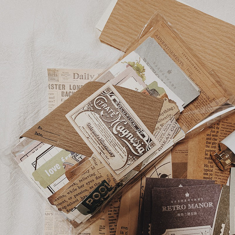 Vintage Decorative Stickers 200 Pack