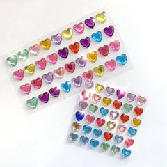 3D Heart Shiny Stickers