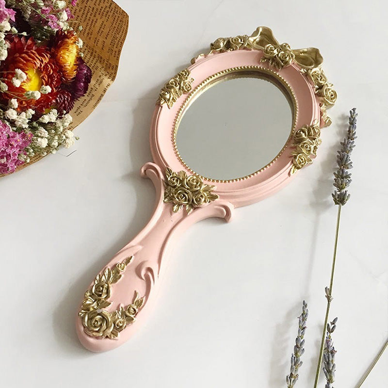 Miroir à main vintage rococo