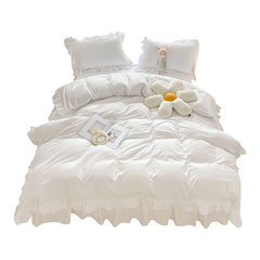 Ruffle Lace Bedding Set