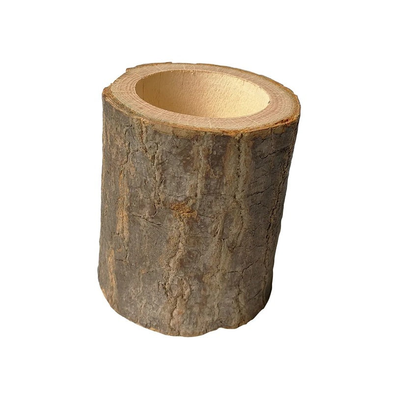 Rustic Tree Trunk Candlestick