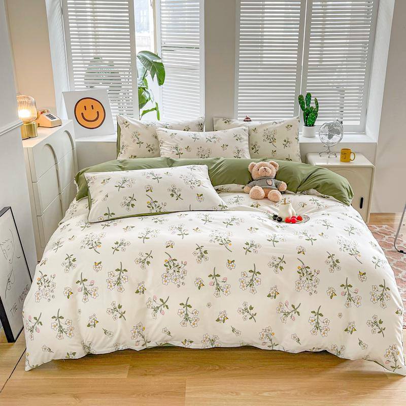 Sage Green Wildflowers Bedding Set