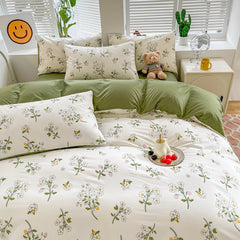 Sage Green Wildflowers Bedding Set