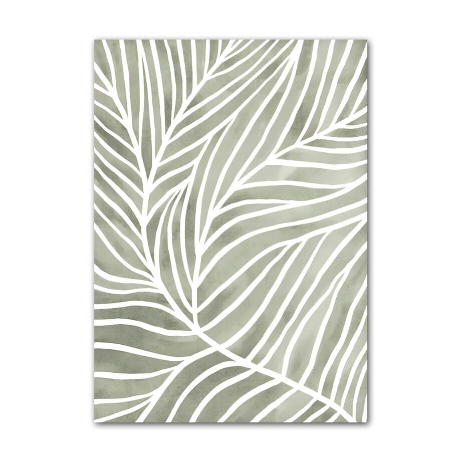 Sage Green Aesthetic Ornaments Canvas Posters