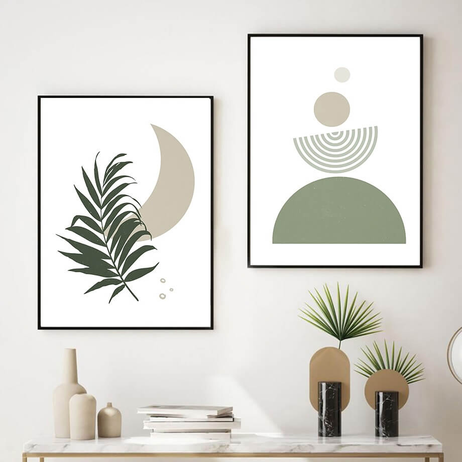 Matisse Sage Green Canvas Posters