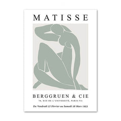 Matisse Sage Green Canvas Posters