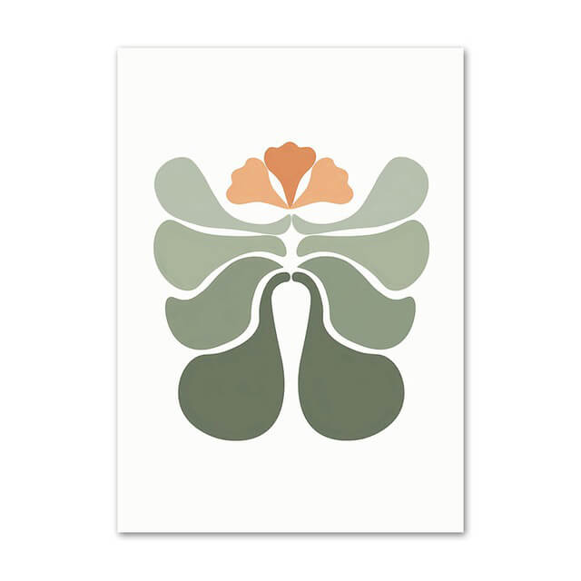 Sage Green Cut Outs Canvas Posters