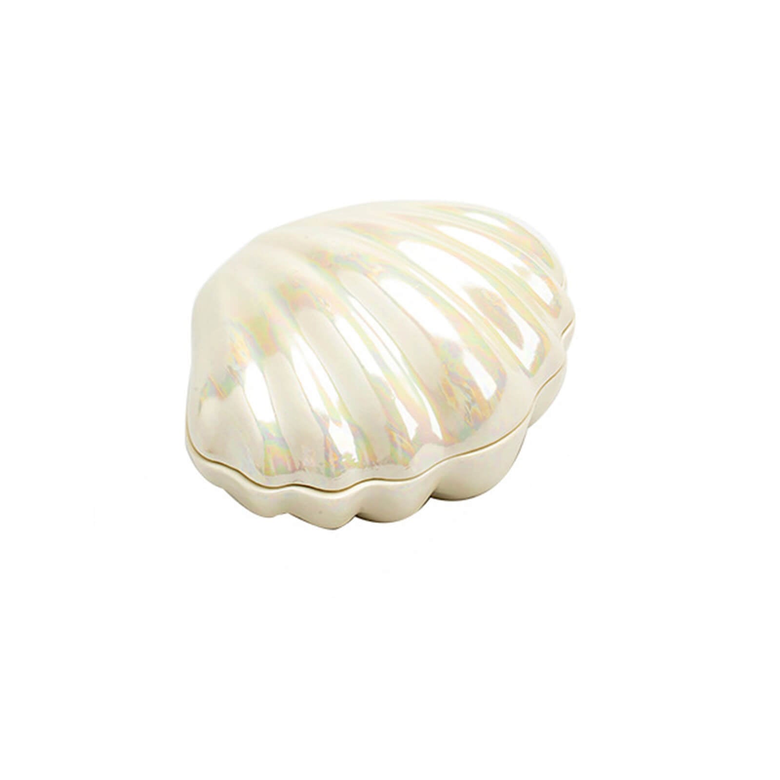 Clam Shell Ceramic Jewelry Storage