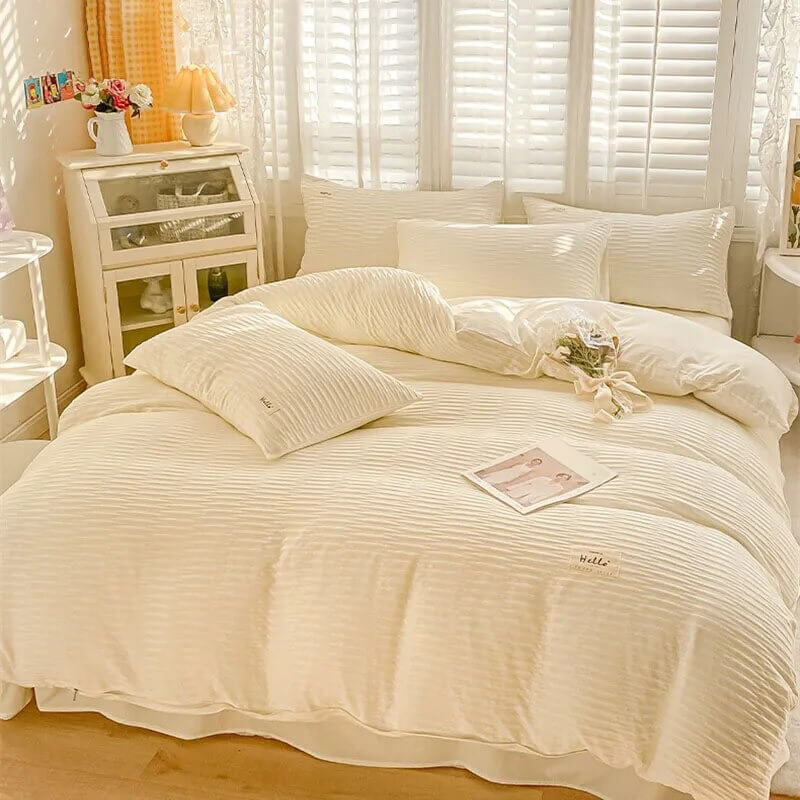 Seersucker Fabric Bedding Set