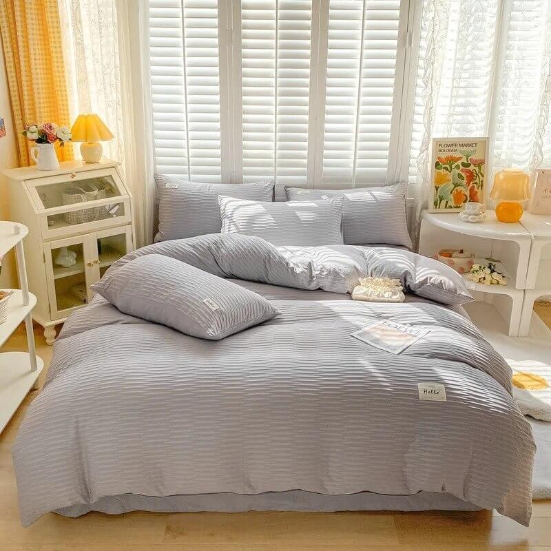 Seersucker Fabric Bedding Set