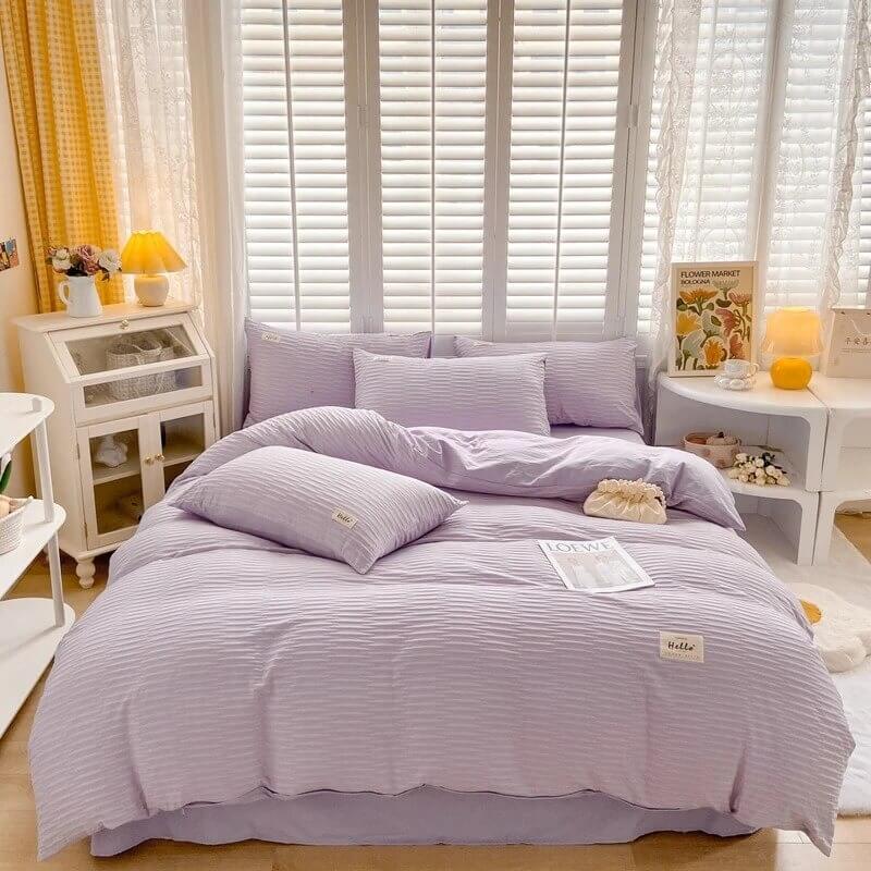 Seersucker Fabric Bedding Set