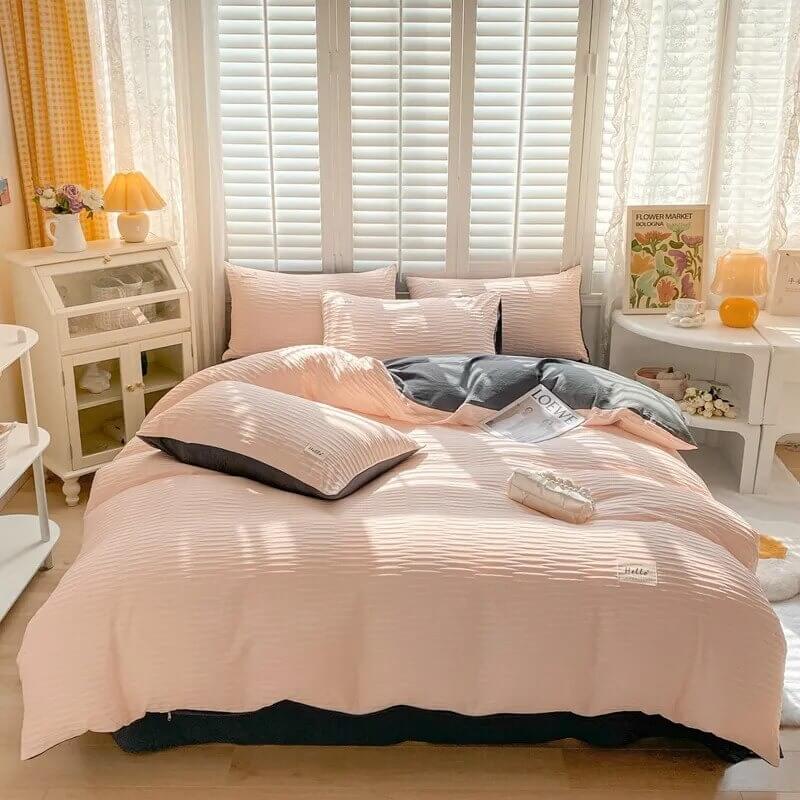 Seersucker Fabric Bedding Set