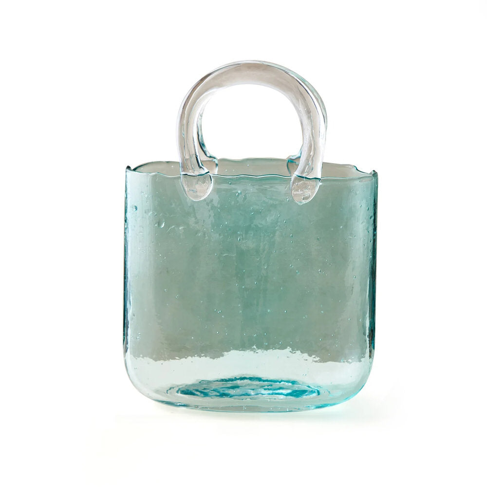 Shopping Bag Glass Vase