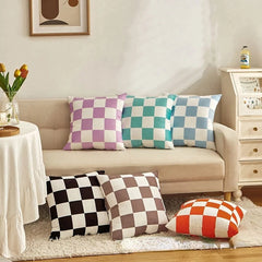 Checkered Cushion Cover